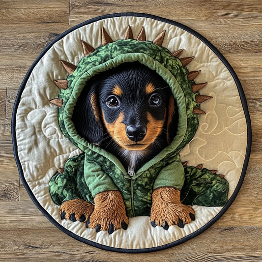 Dino Pup Play CP0707023CL Quilted Round Mat