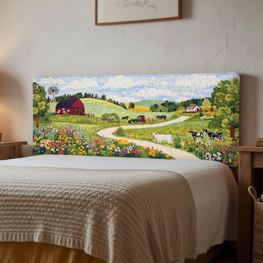 Quiet Farmlands CP1512029CL Quilted Headboard Slipcover