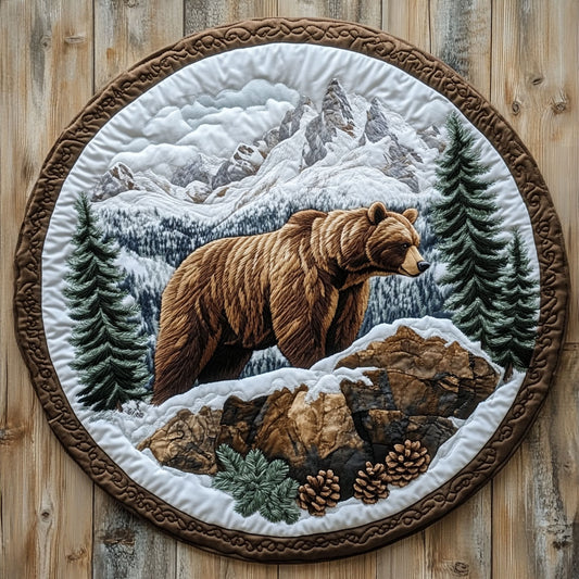 Brown Bear CW2105331CL Quilted Round Mat