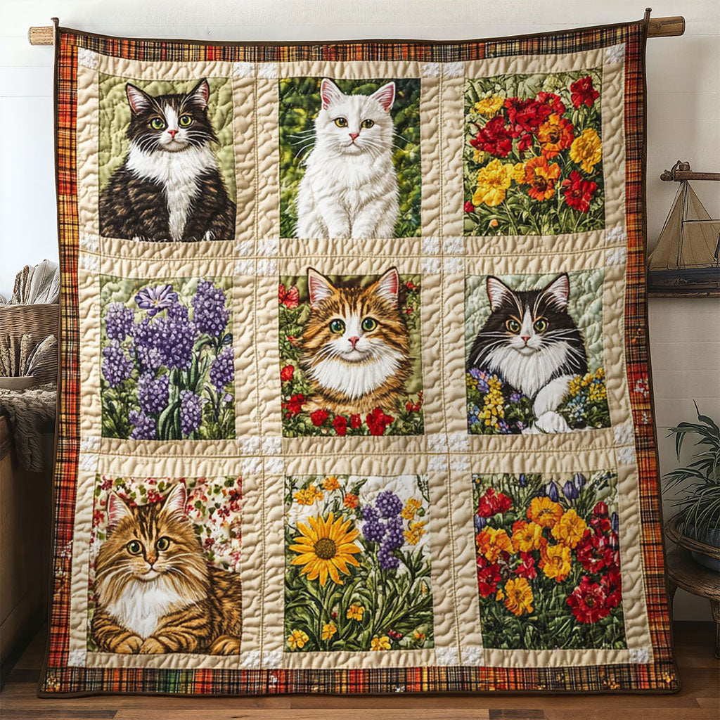 Cozy Bloom Cat WN0611030CL Quilt