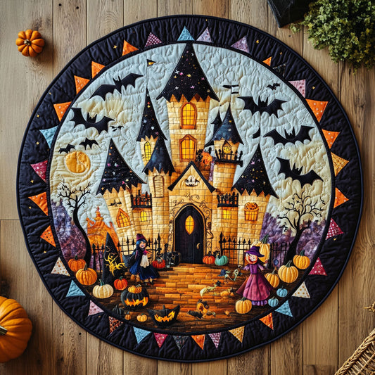 Midnight Castle WN0108022CL Quilted Round Mat