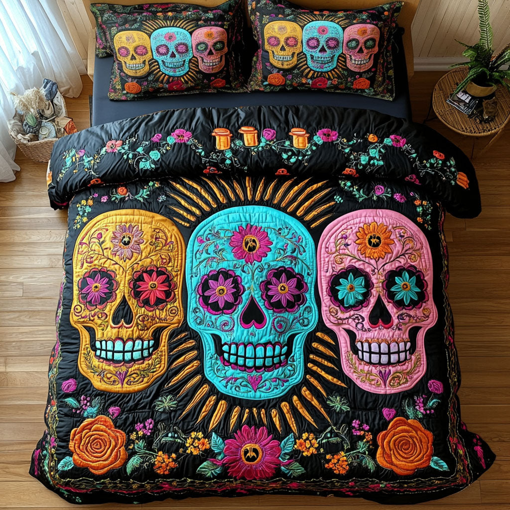 Floral Calavera CP1209058CL Duvet Cover Set