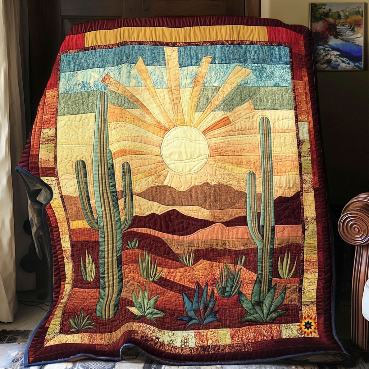 Cactus Into The Wild WU2012003CL Quilt