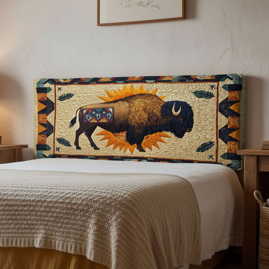 Sacred Bison WN2012069CL Quilted Headboard Slipcover