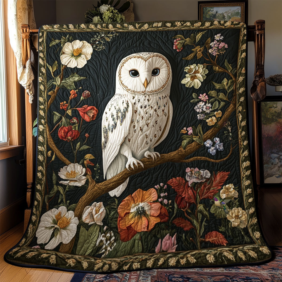 White Owl Garden YR1510003CL Quilt