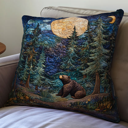 Bear In Forest WX2201100CL Quilt Pillow Case