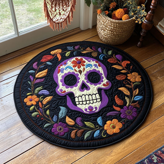 Calaveras Del Cielo WJ0708139CL Quilted Round Mat