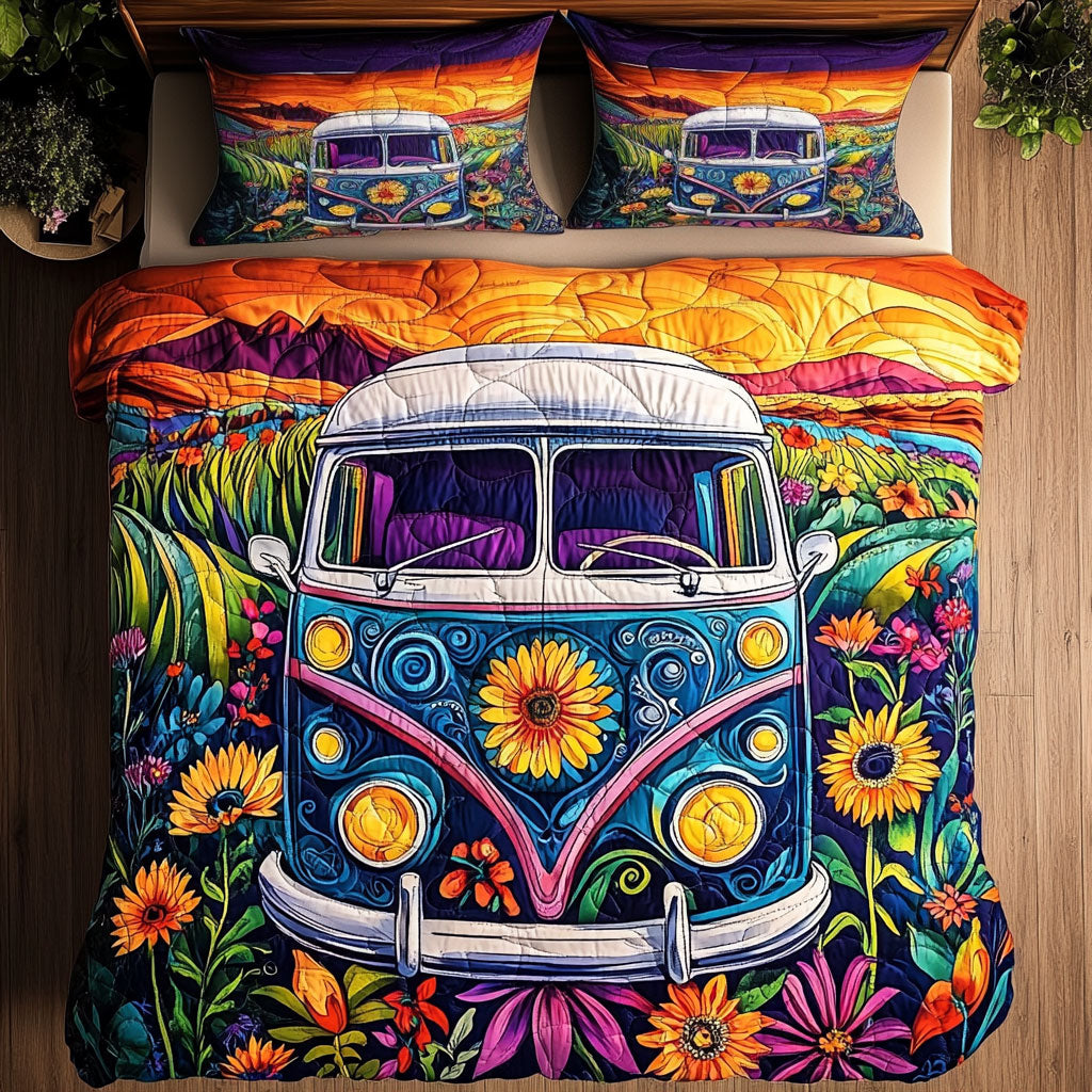 Camping Hippie Sunset WU2702020CL Duvet Cover Set