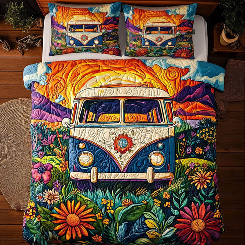 Camping Hippie Sunset WU2702021CL Duvet Cover Set
