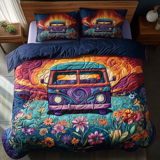 Camping Hippie Sunset WU2702024CL Duvet Cover Set