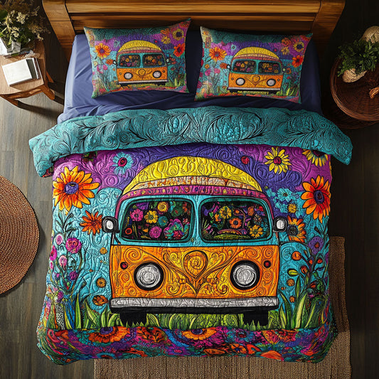 Camping Hippie Sunset WU2702025CL Duvet Cover Set