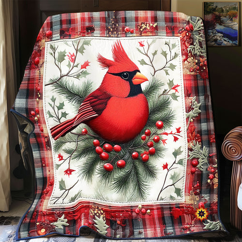 Cardinal And Berries WU1812017CL Quilt