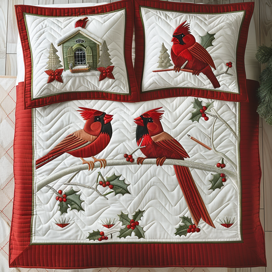 Cardinal And Red Berry XR2002007CL Duvet Cover Set