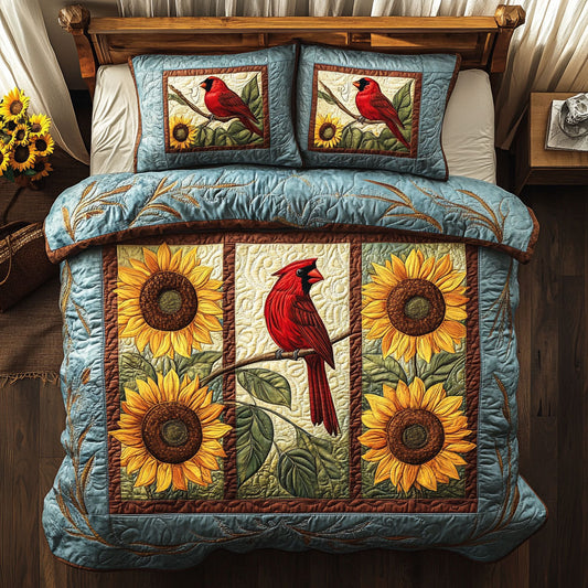 Cardinal Sunflower WY0708007CL Duvet Cover Set