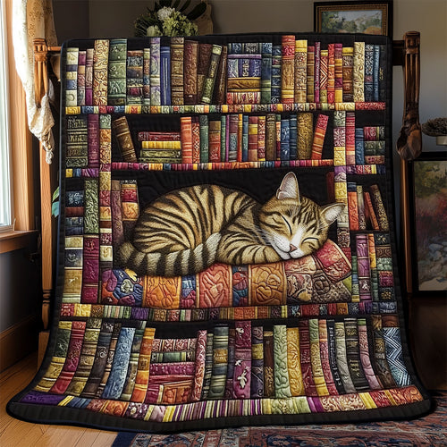 Cat And Book YR0402030CL Quilt