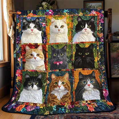 Cat Blossoms Patchwork YR0402035CL Quilt