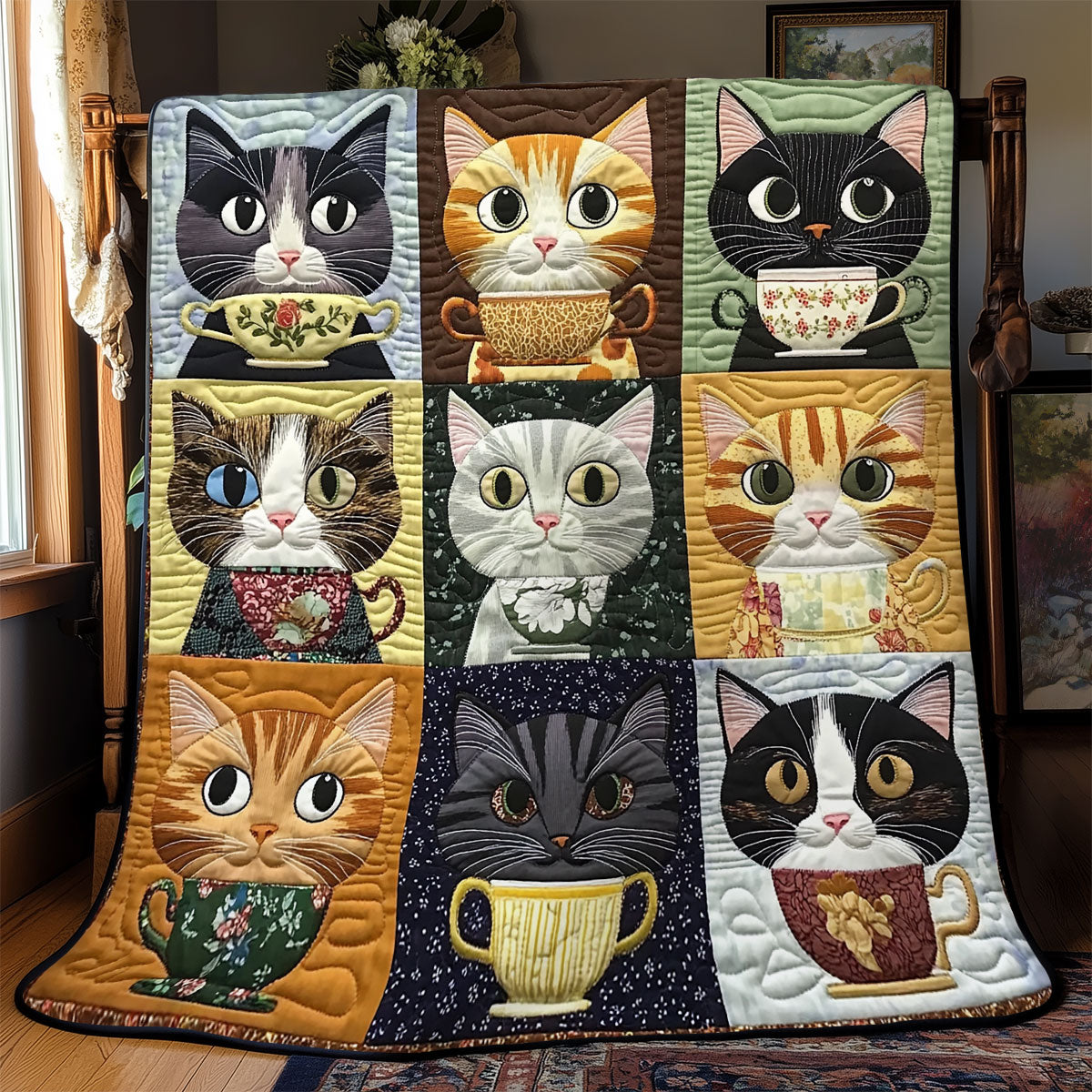 Cat Coffee YR0402003CL Quilt