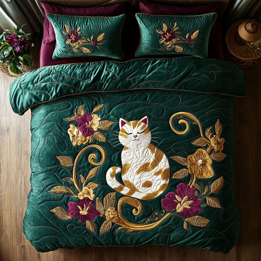 Cat Flower WX1703120CL Duvet Cover Set