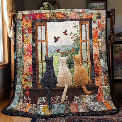 Cat On Window YR1802075CL Quilt