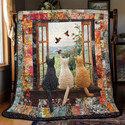 Cat On Window YR1802075CL Quilt