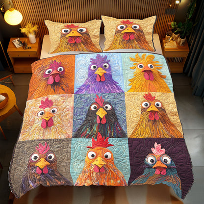 Whimsical Chicken WU2612007CL Duvet Cover Set