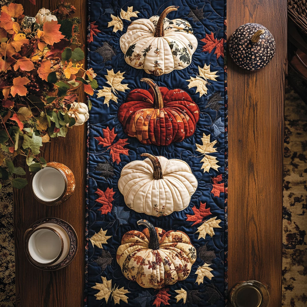Pumpkin Soul WN2307082CL Quilted Table Runner