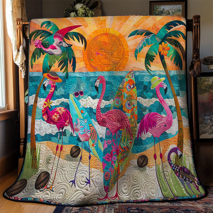 Beach Party Flamingo WN1703116CL Quilt