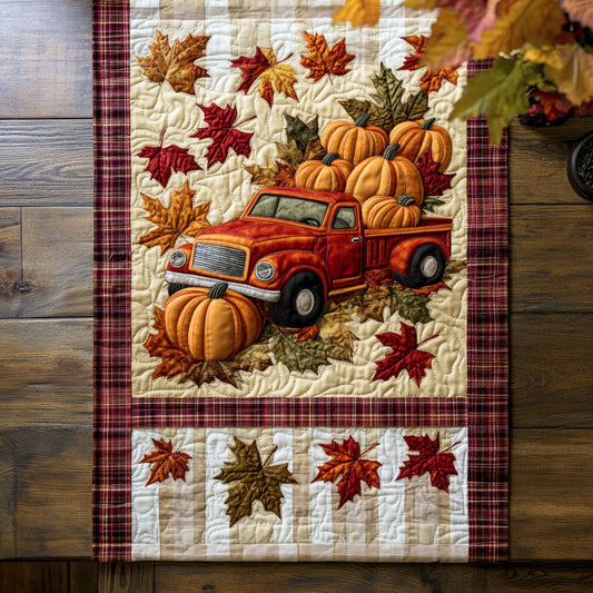 Crisp Morning Truck WN3007031CL Quilted Table Runner