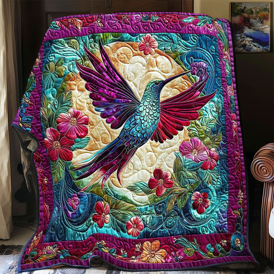 Hummingbird In Night Garden WY3112020CL Quilt