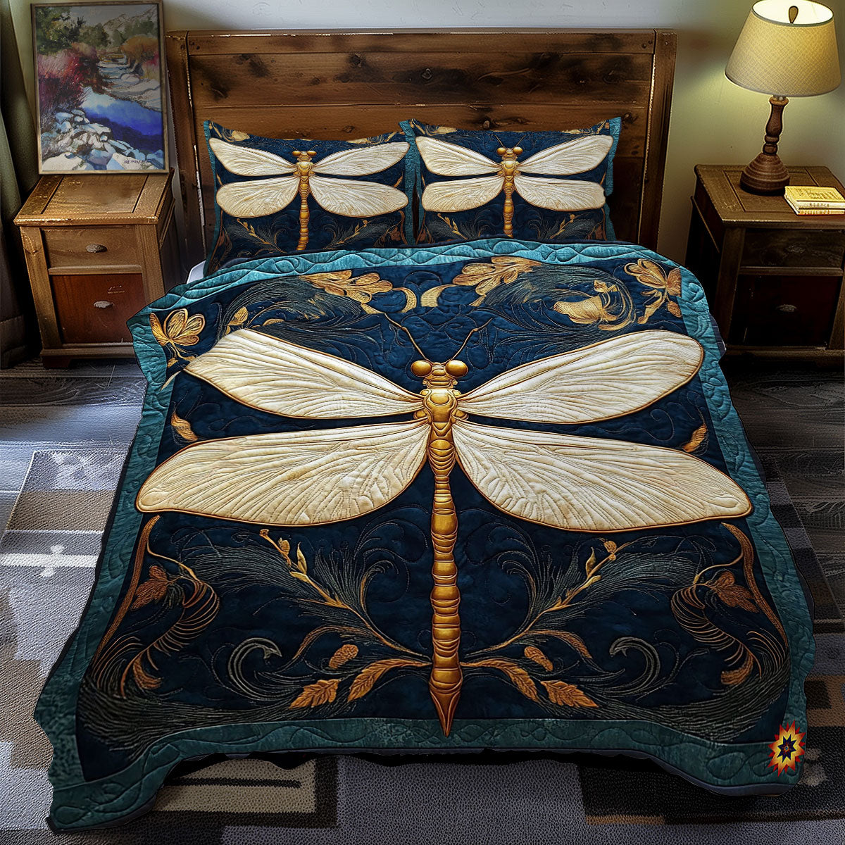 Dragonfly Royal WY0312070CL Duvet Cover Set