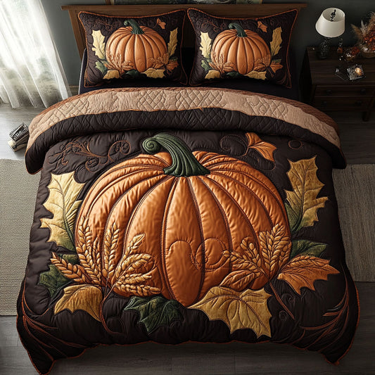Brown And Orange Fall WY1508016CL Duvet Cover Set