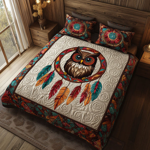 Dreamcatcher Native Owl WJ2705019CL Duvet Cover Set