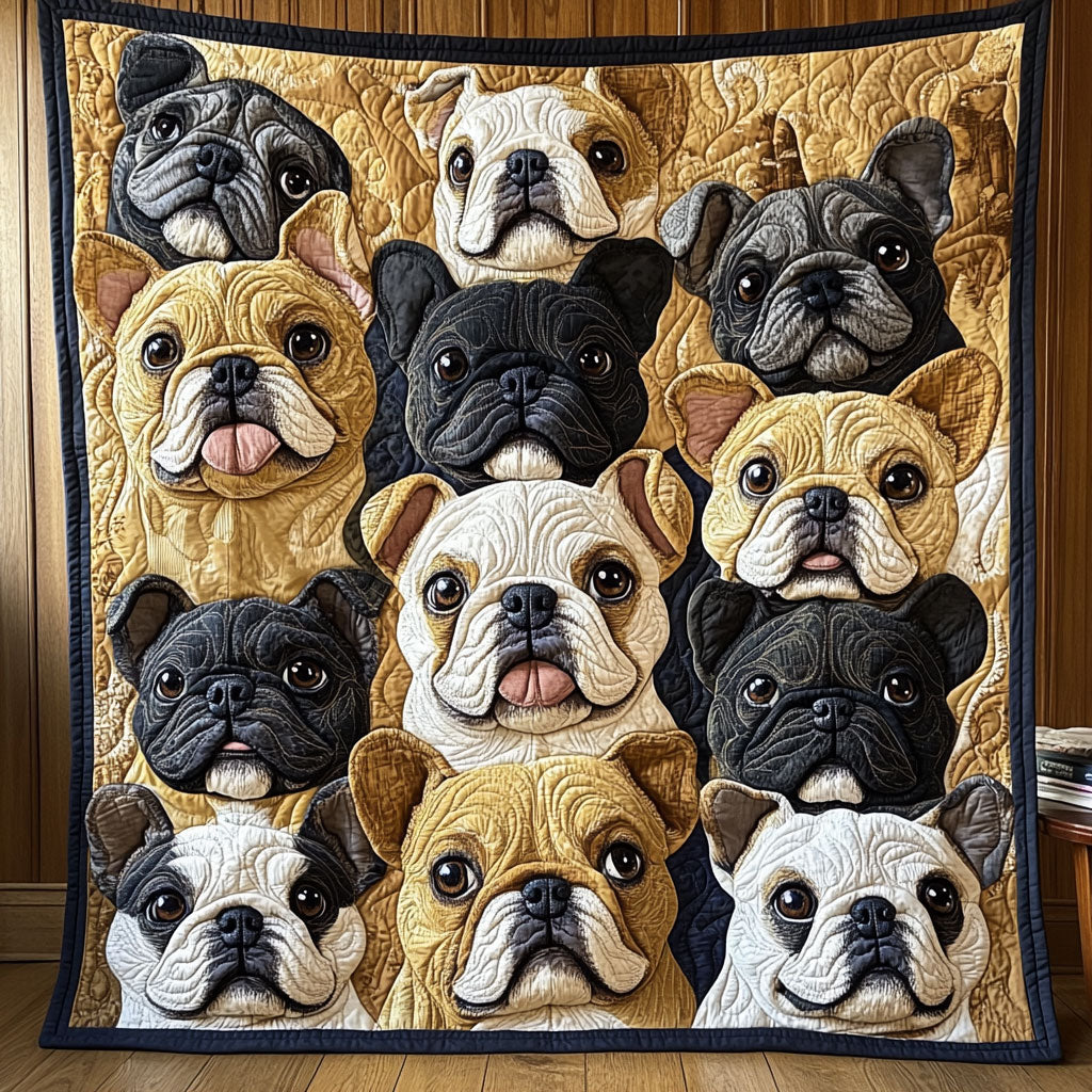 Cozy Bulldog CW1511014CL Quilt