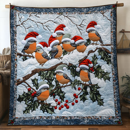 Frosty European Robin WN2810038CL Quilt