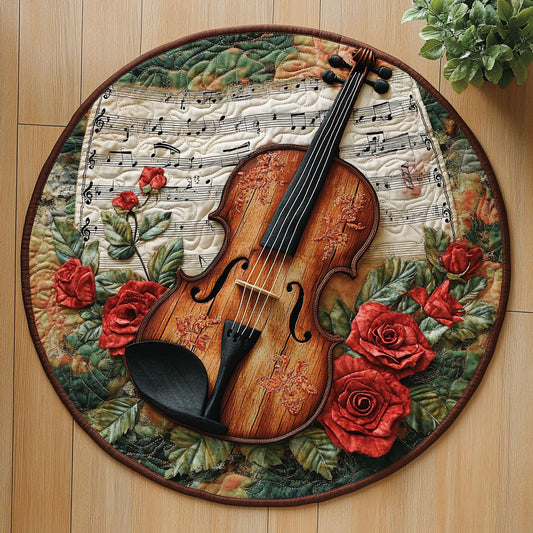 Rose Symphony CW1706040CL Quilted Round Mat
