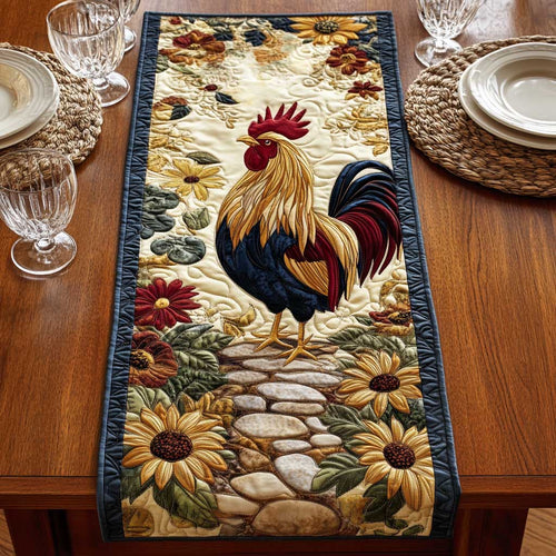Strong Rooster CQ2005027CL Quilted Table Runner