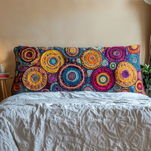 Patchwork Carnival Mandala KL3012018CL Quilted Headboard Slipcover