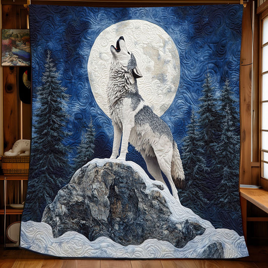 Full Moon Wolf WP2003027CL Quilt