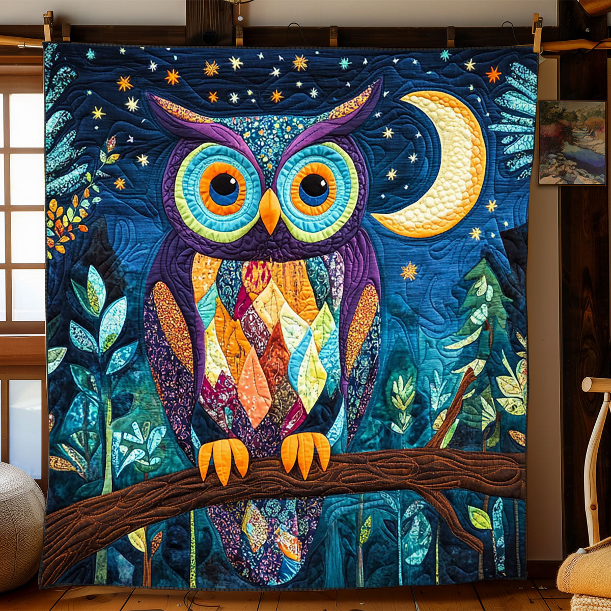Dreamy Forest Owl WJ2403006CL Quilt
