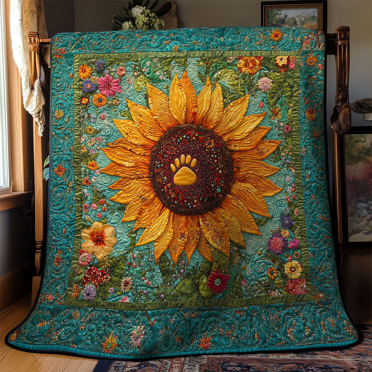 Golden Pawflower WN1001028CL Quilt