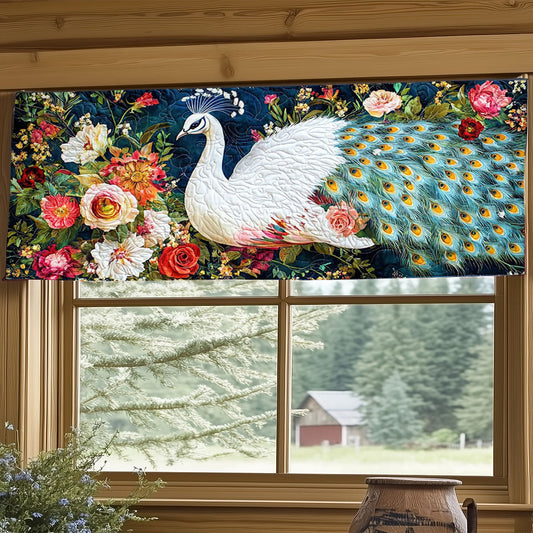 White Peacock WJ2204033CL Quilted Valance