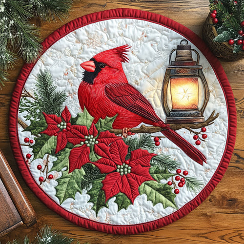 Cardinal Glow CW1005047CL Quilted Round Mat