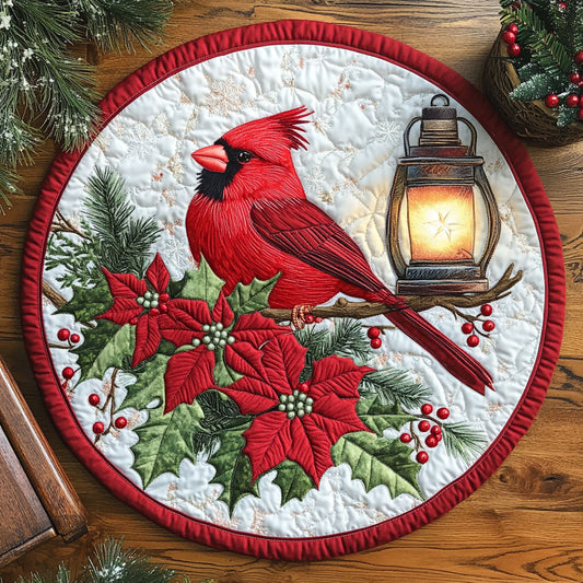Cardinal Glow CW1005047CL Quilted Round Mat