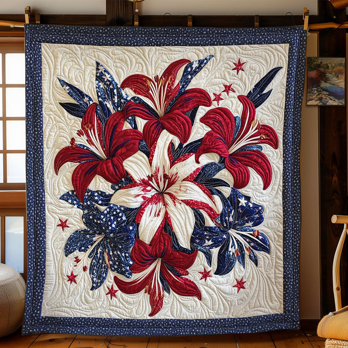 Guardian Memorial Day Lily WN1006061CL Quilt