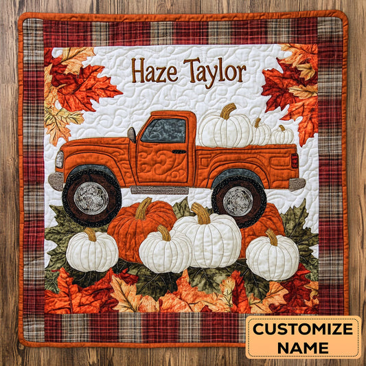 Maple Leaf Truck WN2907073CL Personalized Baby Quilt