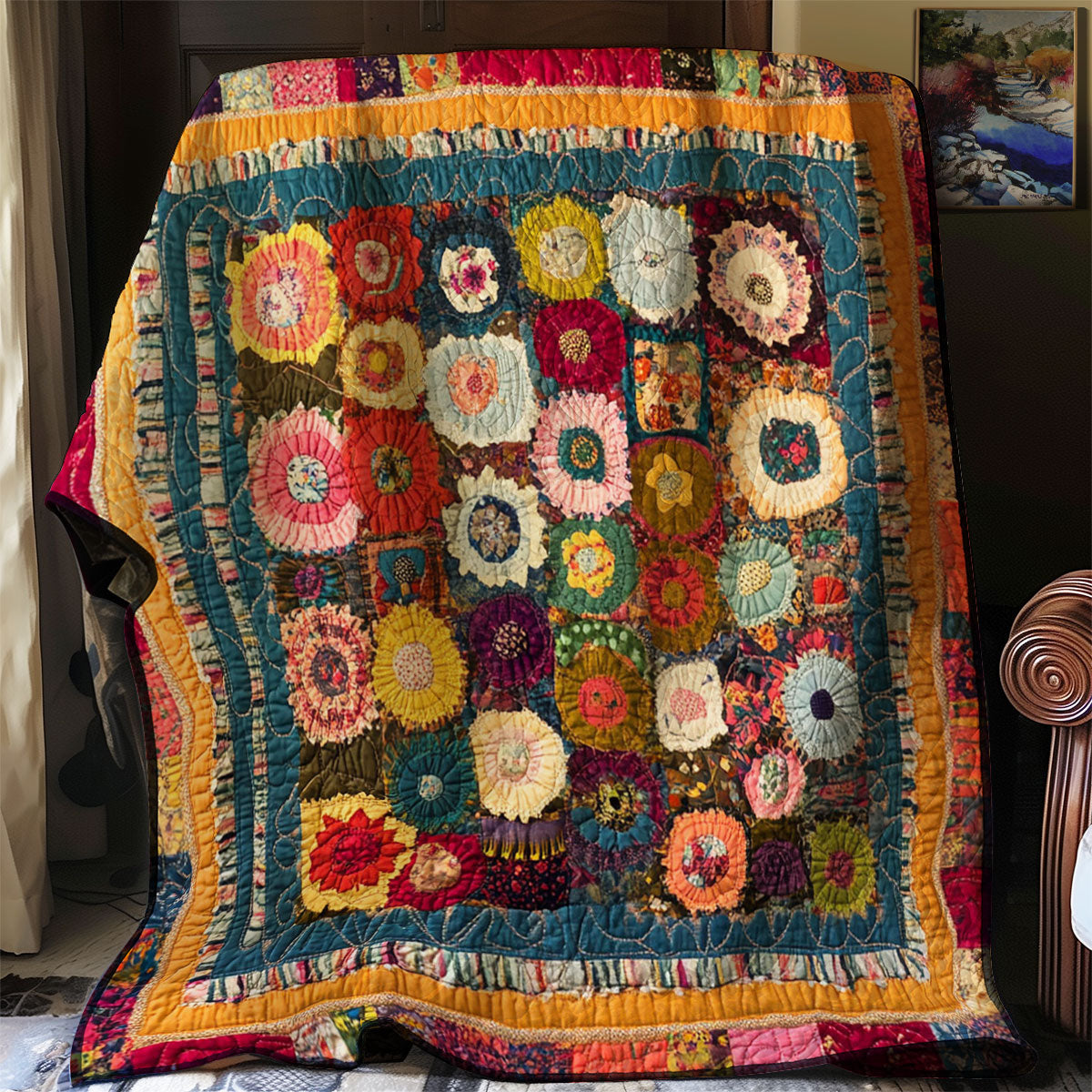 Blooming Patchwork WJ2612004CL Quilt