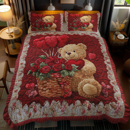 Bear With Roses WN0801061CL Duvet Cover Set