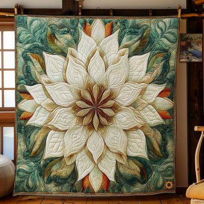 Mystic White Flower WY2712046CL Quilt