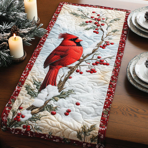Crimson Winter CW0407020CL Quilted Table Runner