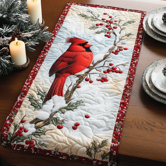 Crimson Winter CW0407020CL Quilted Table Runner
